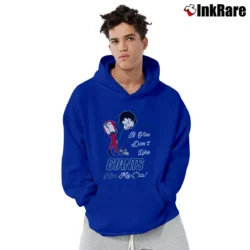 Men’s Betty Boop If You Don't Like Giants Football Team Kiss My Ass New York Giants NFL Pullover Hoodie in royal blue | Cozy, Durable, Modern Fit