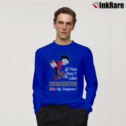 Men’s Betty Boop If You Don't Like Kiss My Endzone Tampa Bay Buccaneers Long-Sleeve Shirt in royal blue | Sleek, Lightweight, Year-Round Wear