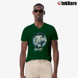 Men’s Betty Boop Knock Out Cartoon Network V-Neck Tee in forest green | Sharp, Breathable, Everyday Staple