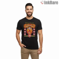 Betty Boop Love Meter How Hot Are You Shirt on black short sleeve shirt for men graphic tee