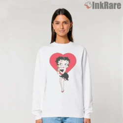 Betty Boop Love Song Microphone Shirt on graphic shirt for women graphic tee