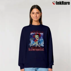 Women’s Betty Boop New Orleans Big Easy French Quarter Graphic Relaxed Sweatshirt in navy | Soft, Laid-Back Vibe