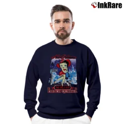 Men’s Betty Boop New Orleans Big Easy French Quarter Graphic Crewneck Sweatshirt in navy | Cozy Fabric, Clean Style