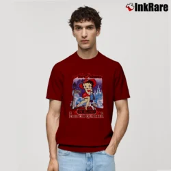 Men’s Betty Boop New Orleans Big Easy French Quarter Graphic Classic T-Shirt in maroon | Soft, Breathable Everyday Wear