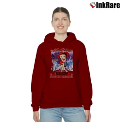 Women’s Betty Boop New Orleans French Quarter Vacation Cozy Hoodie in maroon | Warm, Structured, Stylish