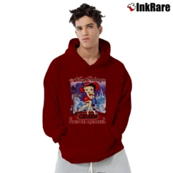 Men’s Betty Boop New Orleans French Quarter Vacation Pullover Hoodie in maroon | Cozy, Durable, Modern Fit