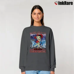 Women’s Betty Boop New Orleans French Quarter Vacation Relaxed Sweatshirt in charcoal | Soft, Laid-Back Vibe
