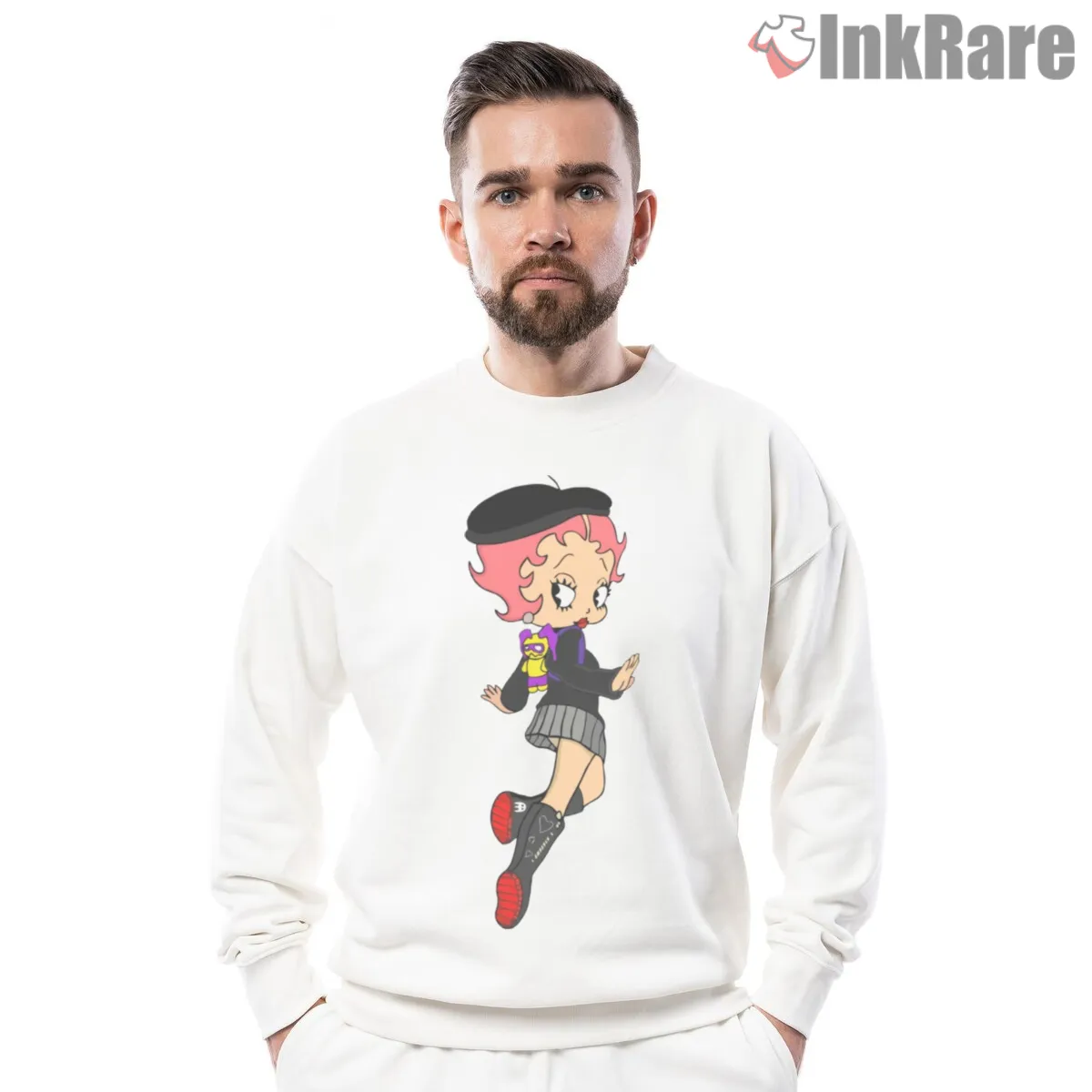 Betty Boop Pink Hair City Fashion Shirt on graphic shirt for men graphic tee