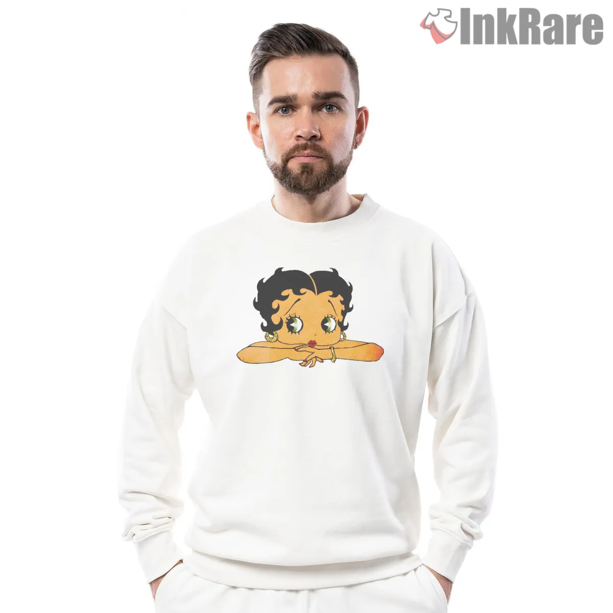Betty Boop Resting Head Classic Portrait Shirt on graphic shirt for men graphic tee