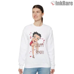Betty Boop Retro Diva Happy Sunday Shirt on graphic shirt for women graphic tee