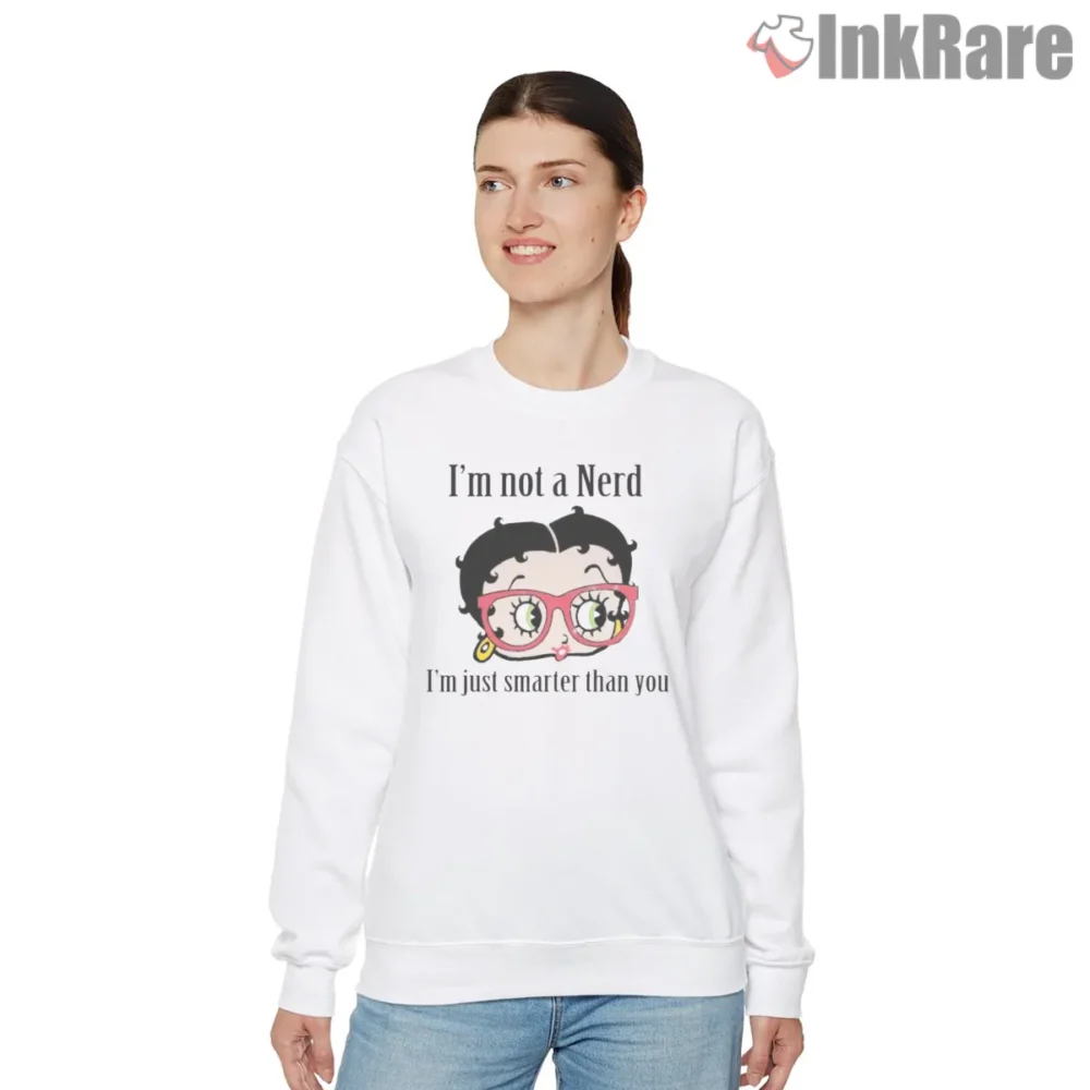 Betty Boop Smarty Pants Big Glasses Shirt on graphic shirt for women graphic tee