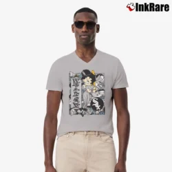 Men’s Betty Boop White Sox Baseball Fan Graphic V-Neck Tee in sport grey | Sharp, Breathable, Everyday Staple