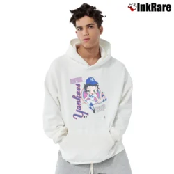 Men’s Betty Boop X New York Yankees Baseball Fan Pullover Hoodie in white | Cozy, Durable, Modern Fit