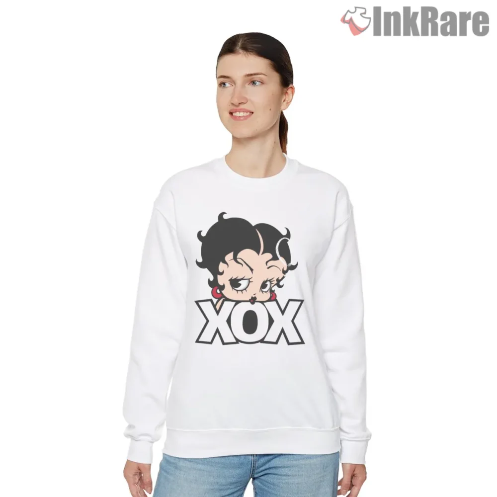 Betty Boop Xoxo Hugs And Kisses Shirt on graphic shirt for women graphic tee