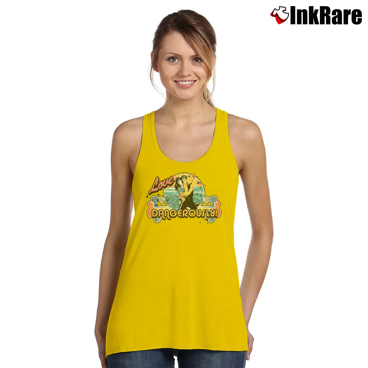 Women’s Beverly Hills 90210 Dylan And Brenda Tank Top in yellow | Lightweight, Movement-Friendly