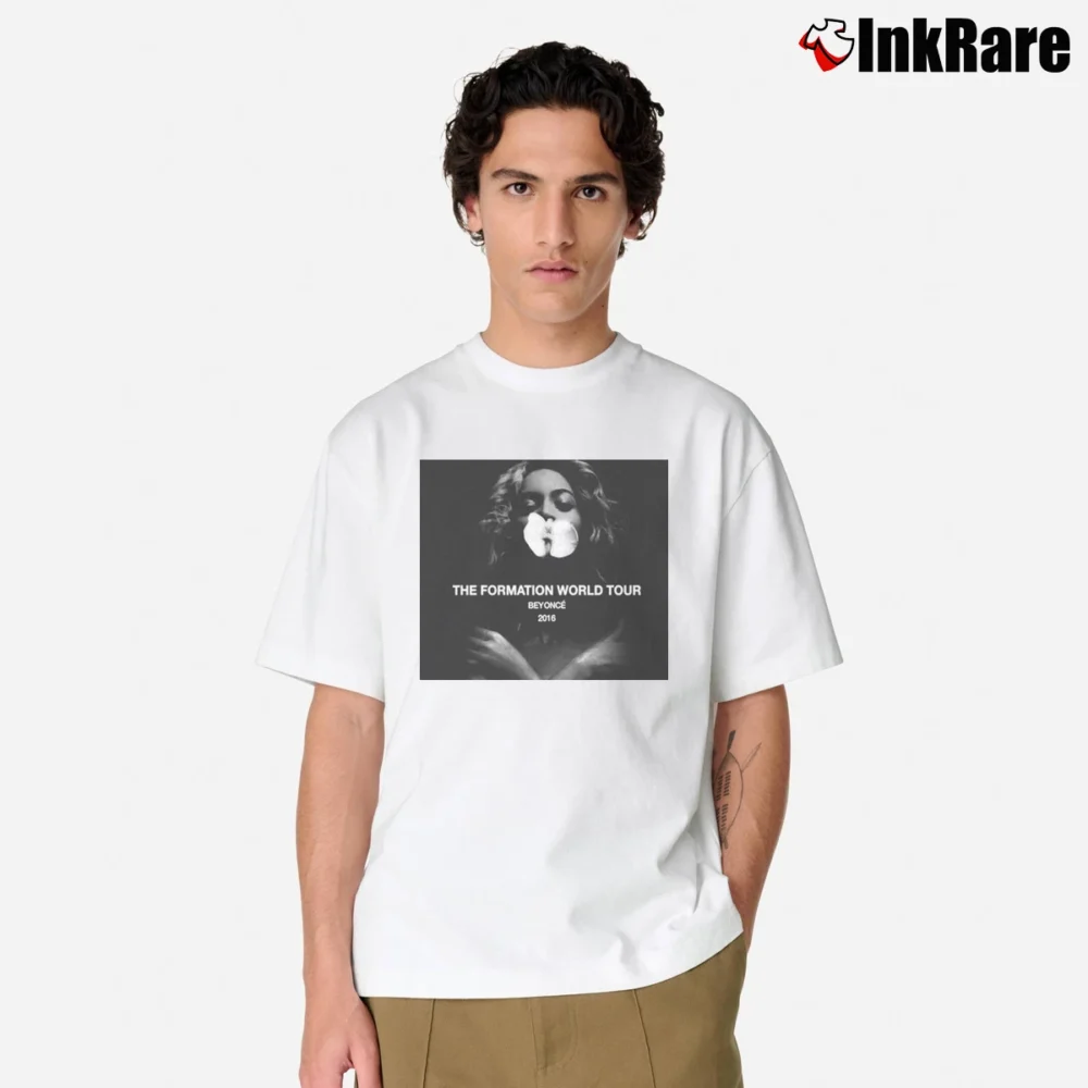 Men’s Beyonce Formation World Tour Graphic Classic T-Shirt in white | Soft, Breathable Everyday Wear
