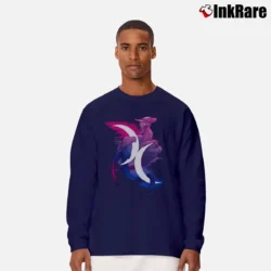 Men’s Bi Pride Dragon Basic Classic Long-Sleeve Shirt in navy | Sleek, Lightweight, Year-Round Wear
