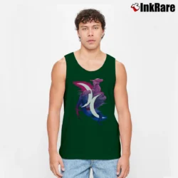 Men’s Bi Pride Dragon Basic Classic Tank Top in forest green | Breathable, Active-Friendly Design