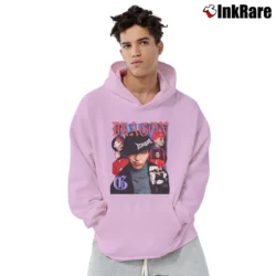 Men’s Big Bang G Dragon Comeback Kpop Merch Pullover Hoodie in light pink | Cozy, Durable, Modern Fit