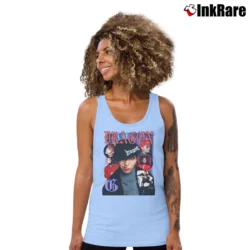Women’s Big Bang G Dragon Comeback Kpop Merch Tank Top in light blue | Lightweight, Movement-Friendly