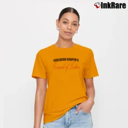 Women’s Big Bang Theory Council Of Ladies Signature T-Shirt in orange | Soft, Flattering Fit