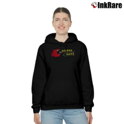 Women’s Big Bite Baits Cozy Hoodie in black | Warm, Structured, Stylish
