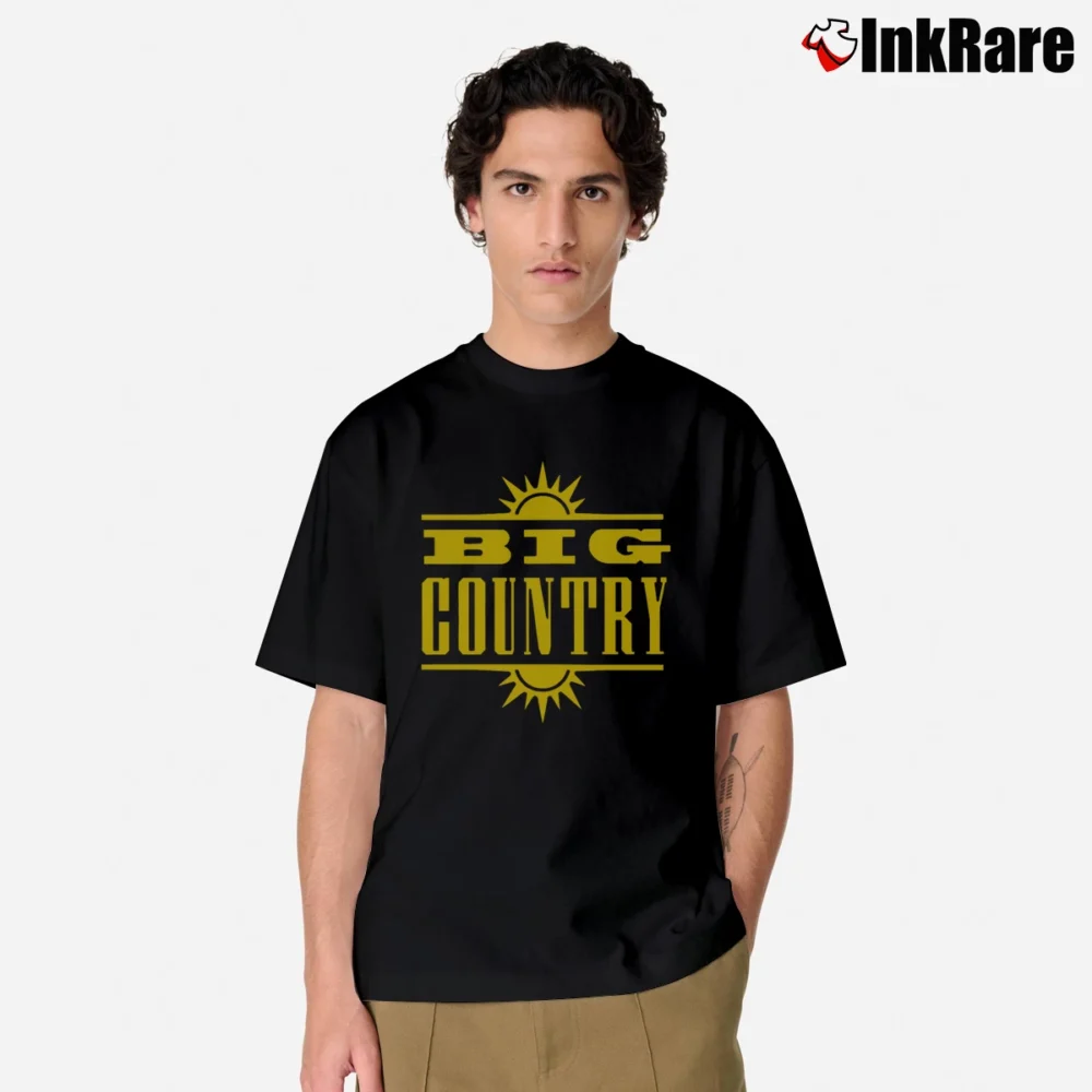 Men’s Big Country Logo Band Classic T-Shirt in black | Soft, Breathable Everyday Wear