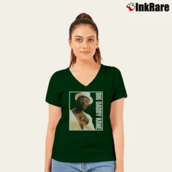Women’s Big Daddy Kane V-Neck Tee in forest green | Chic Neckline, Soft Texture
