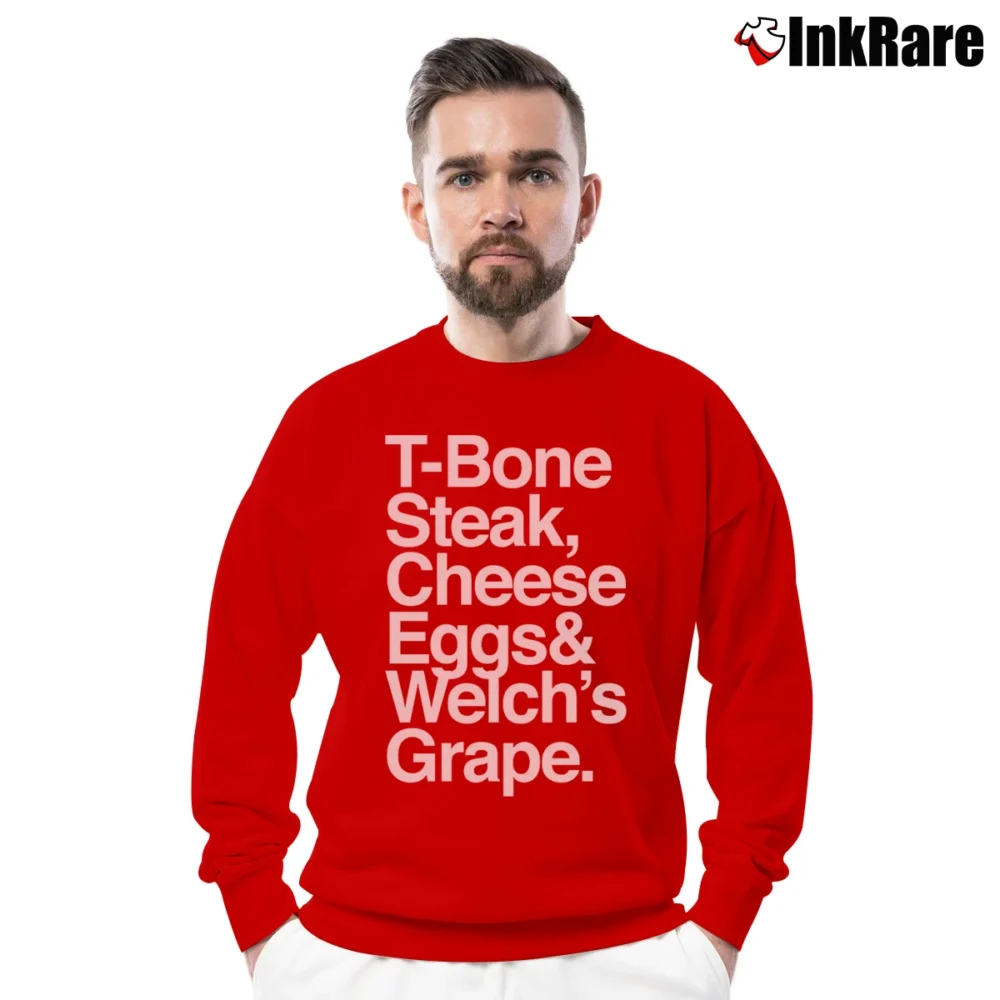 Men’s Big Poppa The Notorious Crewneck Sweatshirt in red | Cozy Fabric, Clean Style