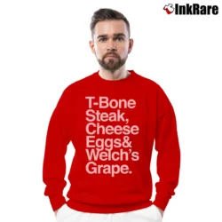 Men’s Big Poppa The Notorious Crewneck Sweatshirt in red | Cozy Fabric, Clean Style