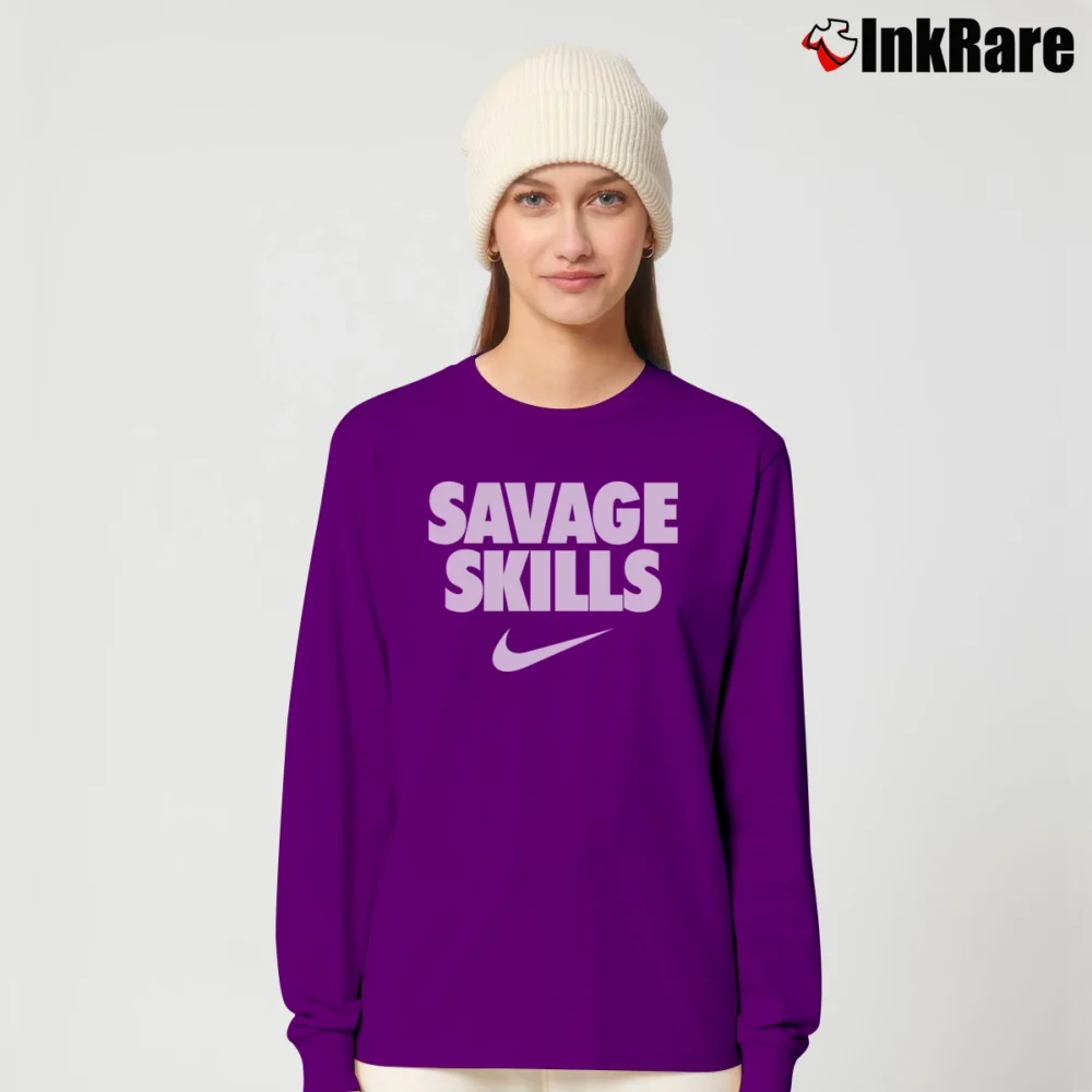 Women’s Big Savage Skills Logo Graphic Long-Sleeve Top in purple | Sleek, Versatile, All-Season
