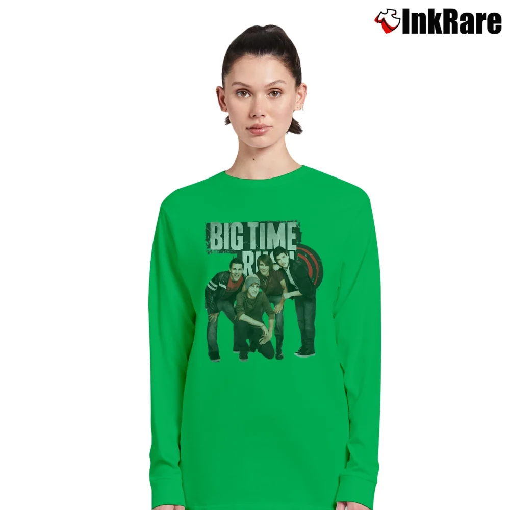 Women’s Big Time Rush Long-Sleeve Top in irish green | Sleek, Versatile, All-Season
