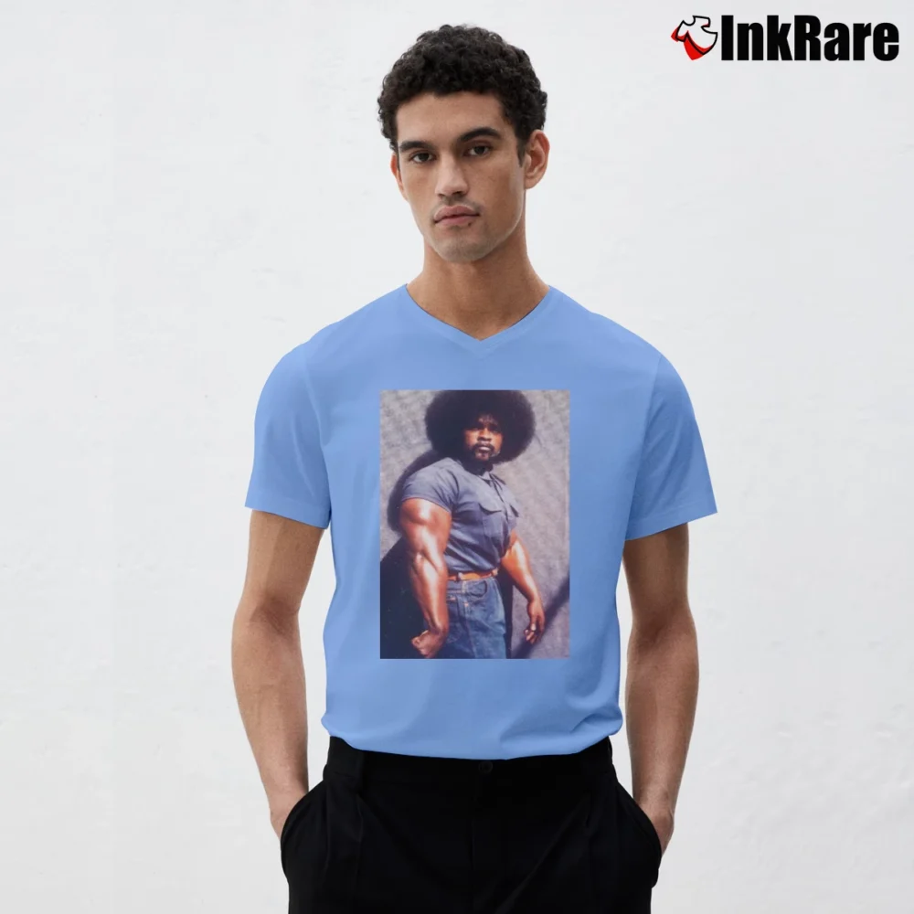 Men’s Big Tookie Concept Tees V-Neck Tee in light blue | Sharp, Breathable, Everyday Staple