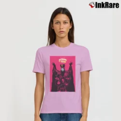 Women’s Big Trouble In Little China Lo Pan Signature T-Shirt in light pink | Soft, Flattering Fit