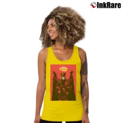Women’s Big Trouble In Little China Lo Pan Tank Top in yellow | Lightweight, Movement-Friendly