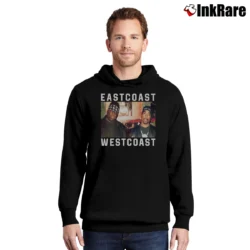 Men’s Biggie And Tupac Tribute Graphic Pullover Hoodie in black | Cozy, Durable, Modern Fit