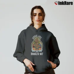 Women’s Biggie Buddha Graphic Cozy Hoodie in charcoal | Warm, Structured, Stylish
