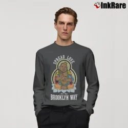 Men’s Biggie Buddha Graphic Long-Sleeve Shirt in charcoal | Sleek, Lightweight, Year-Round Wear