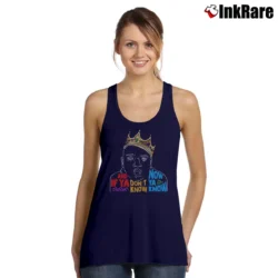 Women’s Biggie Crown Dream Rap Fan Tank Top in navy | Lightweight, Movement-Friendly