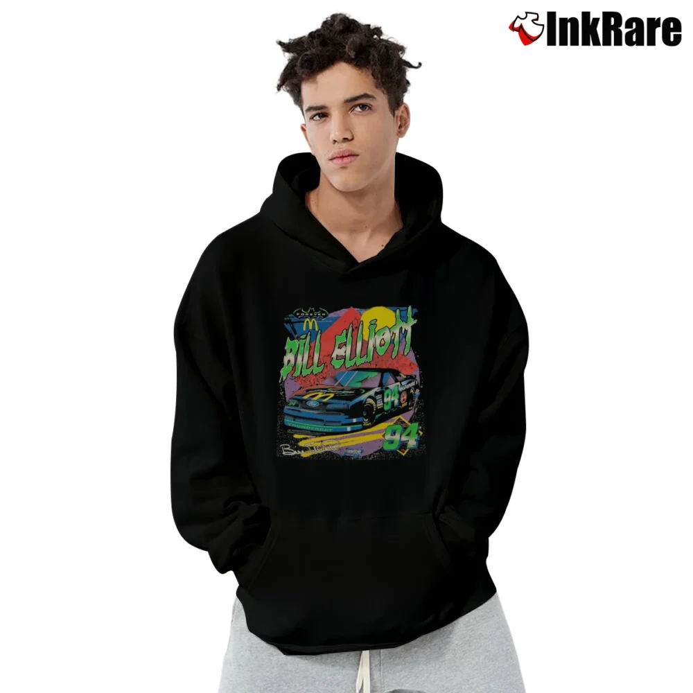 Men’s Bill Elliott X Batman McDonald's Racing Pullover Hoodie in black | Cozy, Durable, Modern Fit