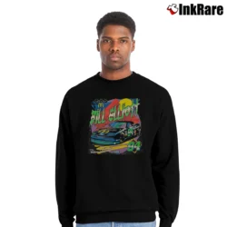 Men’s Bill Elliott X Batman McDonald's Racing Crewneck Sweatshirt in black | Cozy Fabric, Clean Style
