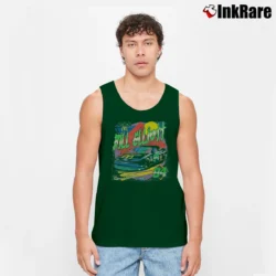 Men’s Bill Elliott X Batman McDonald's Racing Tank Top in forest green | Breathable, Active-Friendly Design
