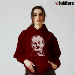 Women’s Bill Murray Graphic Cozy Hoodie in maroon | Warm, Structured, Stylish