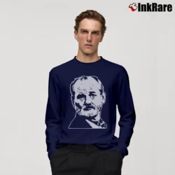 Men’s Bill Murray Graphic Long-Sleeve Shirt in navy | Sleek, Lightweight, Year-Round Wear