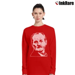 Women’s Bill Murray Graphic Long-Sleeve Top in red | Sleek, Versatile, All-Season