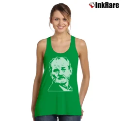 Women’s Bill Murray Graphic Tank Top in irish green | Lightweight, Movement-Friendly