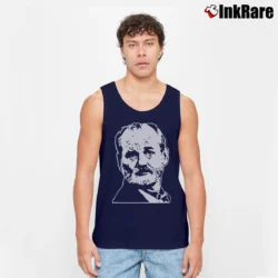 Men’s Bill Murray Graphic Tank Top in navy | Breathable, Active-Friendly Design