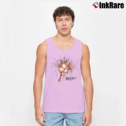 Men’s Bill The Cat Logo Tank Top in light pink | Breathable, Active-Friendly Design