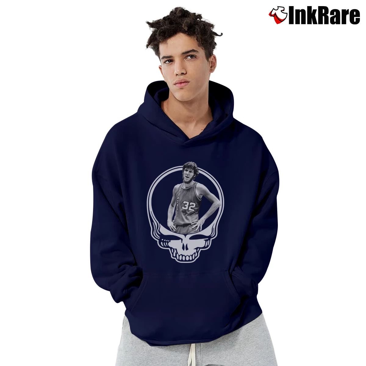 Men’s Bill Walton Grateful Dead Pullover Hoodie in navy | Cozy, Durable, Modern Fit