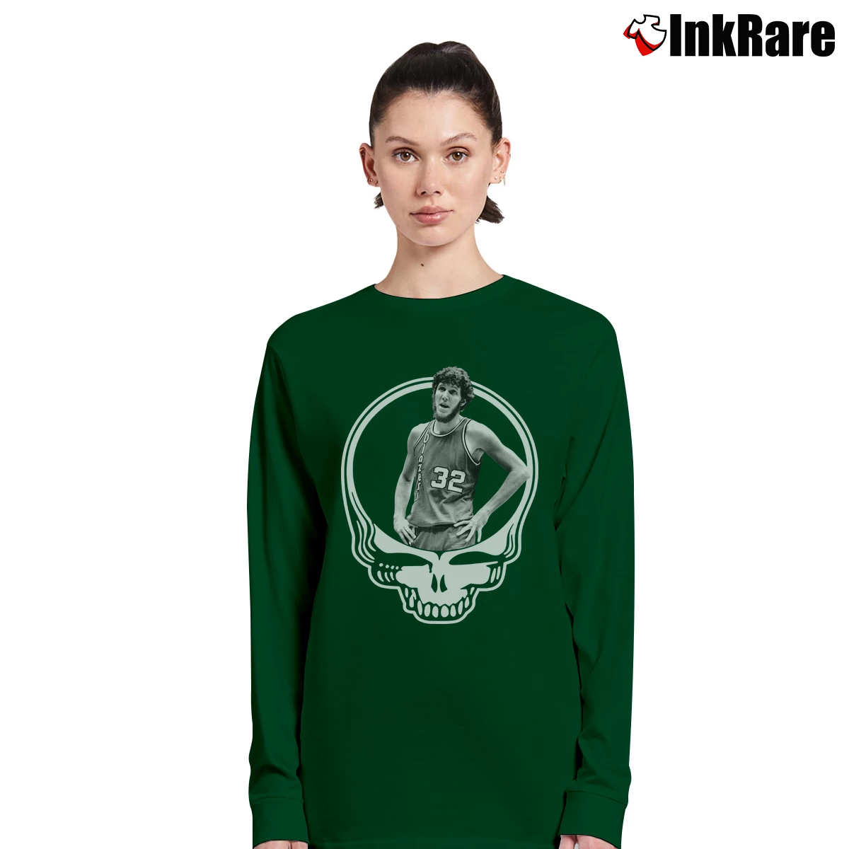 Women’s Bill Walton Grateful Dead Long-Sleeve Top in forest green | Sleek, Versatile, All-Season